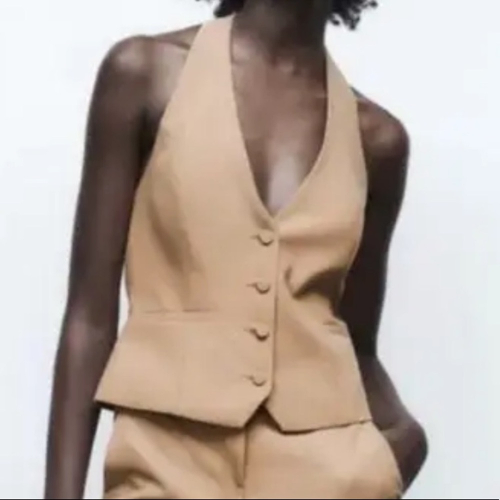 Jason Wu Backless Camel Halter Vest